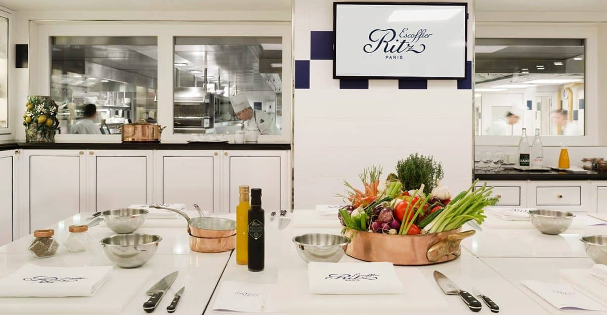 Ritz Escoffier - aula de culinária em Paris