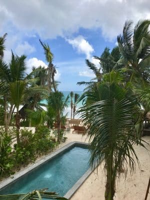 Praia em Tulum, México