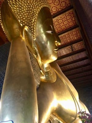 Wat Pho, Buda Inclinado em Bangkok, Tailândia