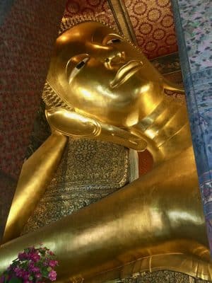 Wat Pho, Buda Inclinado em Bangkok, Tailândia