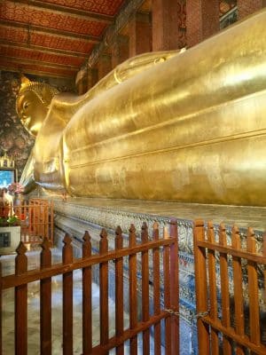 Wat Pho, Buda Inclinado em Bangkok, Tailândia