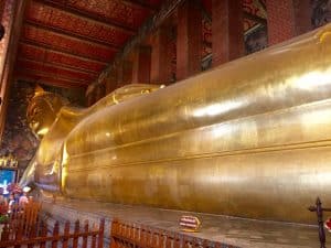 Wat Pho, Buda Inclinado em Bangkok, Tailândia