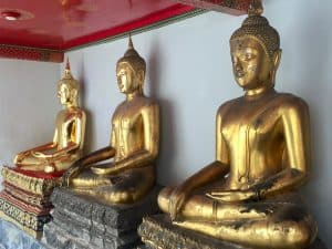 Wat Pho, Buda Inclinado em Bangkok, Tailândia