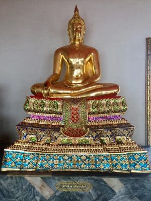 Wat Pho, Buda Inclinado em Bangkok, Tailândia