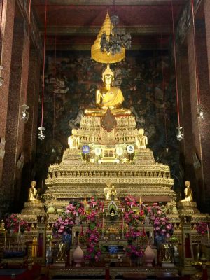 Wat Pho, Buda Inclinado em Bangkok, Tailândia