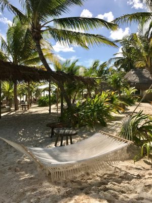 Praia em Tulum, México