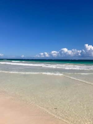 Praia em Tulum, México