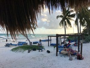 Praia do Hemingway em Tulum, México