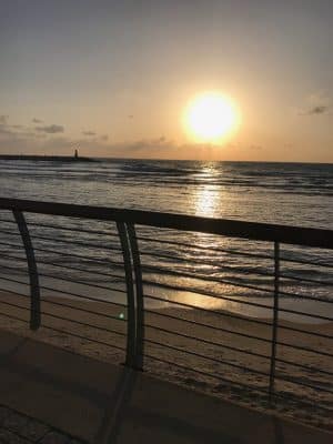 Frishman Beach, Gordo Beach, Hilton Beach, as praias de Tel-Aviv, Israel.