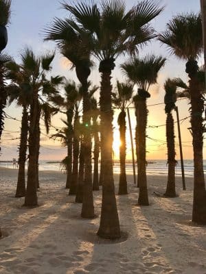 Frishman Beach, Gordo Beach, Hilton Beach, as praias de Tel-Aviv, Israel.