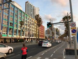 Frishman Beach, Gordo Beach, Hilton Beach, as praias de Tel-Aviv, Israel.