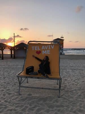 Frishman Beach, Gordo Beach, Hilton Beach, as praias de Tel-Aviv, Israel.