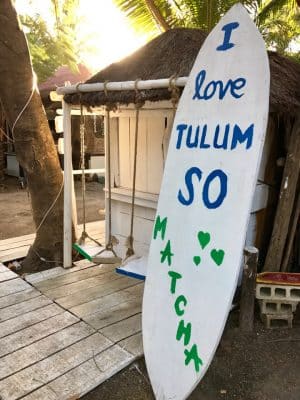 Placas divertidas em Tulum, México