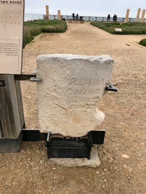 Caesarea, a cidade de Herodes em Tel-Aviv, Israel