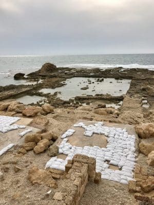 Caesarea, a cidade de Herodes em Tel-Aviv, Israel