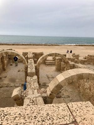 Caesarea, a cidade de Herodes em Tel-Aviv, Israel