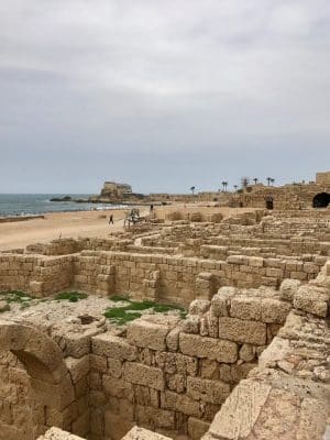 Caesarea, a cidade de Herodes em Tel-Aviv, Israel