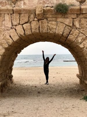 Caesarea, a cidade de Herodes em Tel-Aviv, Israel