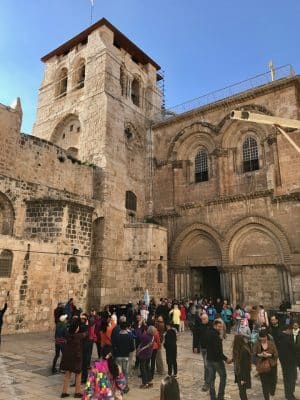 Christian Quarter, a via sagrada em Jerusalém.