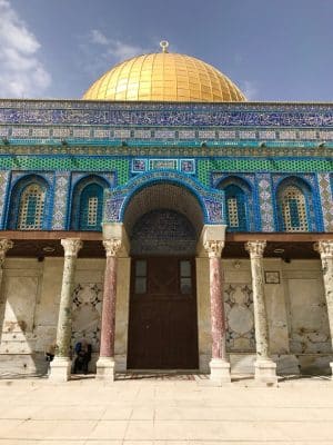 A Cúpula da Rocha, em Jerusalém