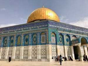 A Cúpula da Rocha, em Jerusalém