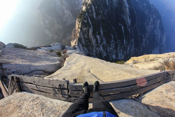 Montanha Huashan na China - Trilha