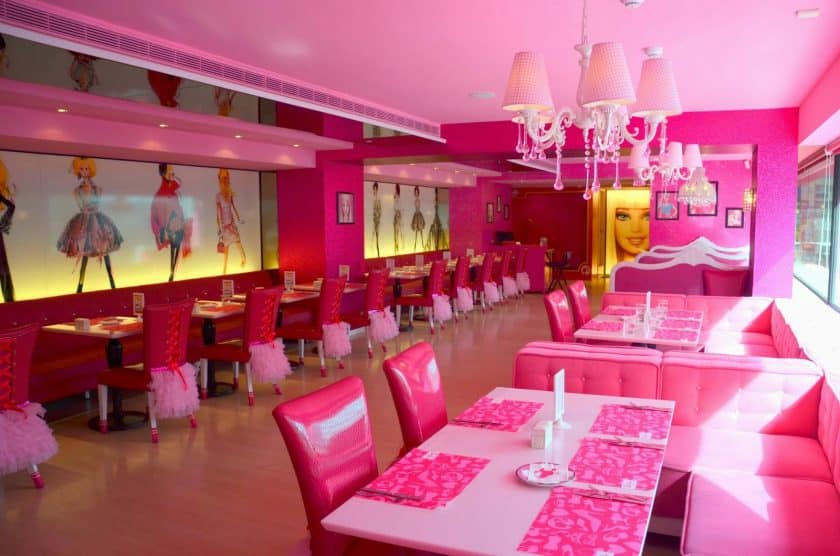 Restaurantes Cor de Rosa - Barbie Café