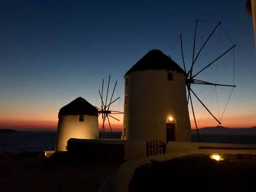 Mykonos em Julho - Moinhos